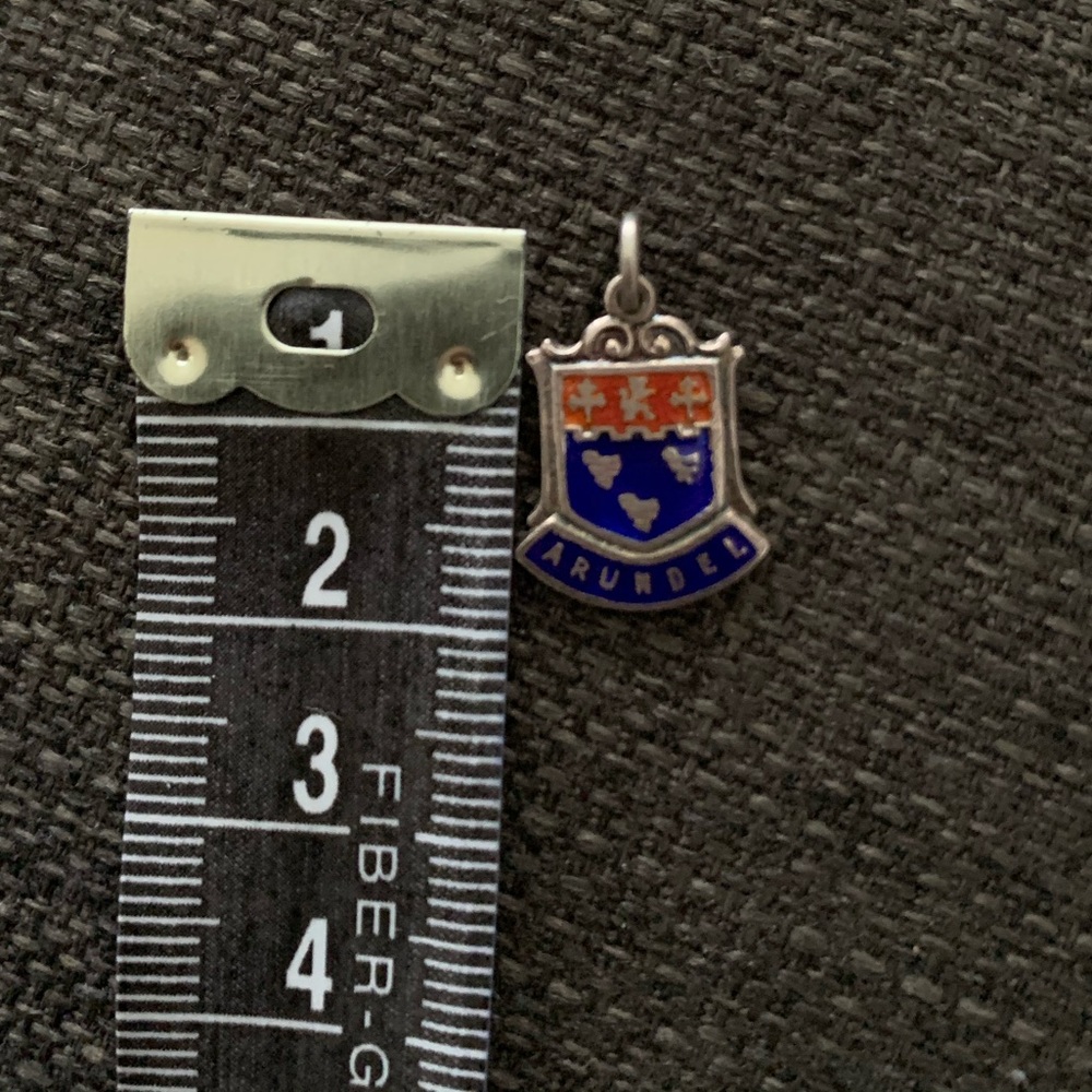 925 Sterling Silver Enamel Arundel Charm